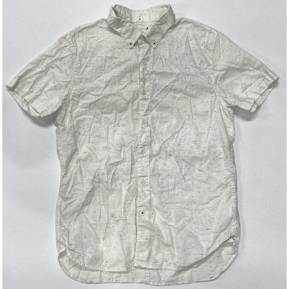 Joes Jeans Collection Button Down Shirt Mens Small Short Sleeve Cotton Blend